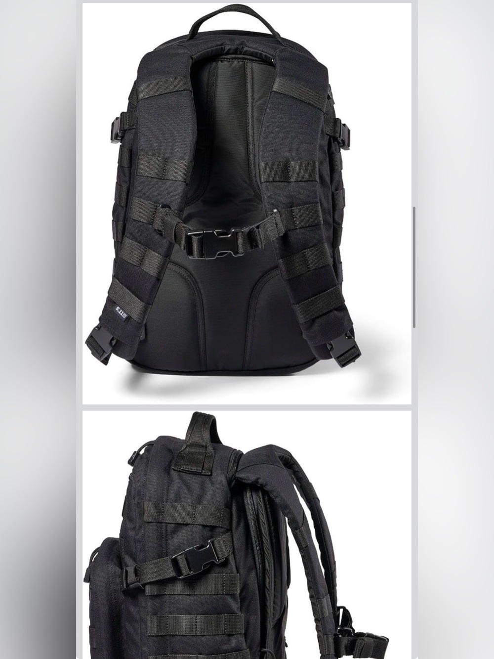 5.11 RUSH 2.0 black backpack with molle system and laptop sleeve EXCELLENT - Picture 7 of 8